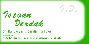 istvan derdak business card